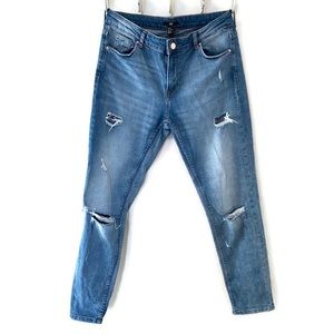 H&M Distressed Skinny Jeans
